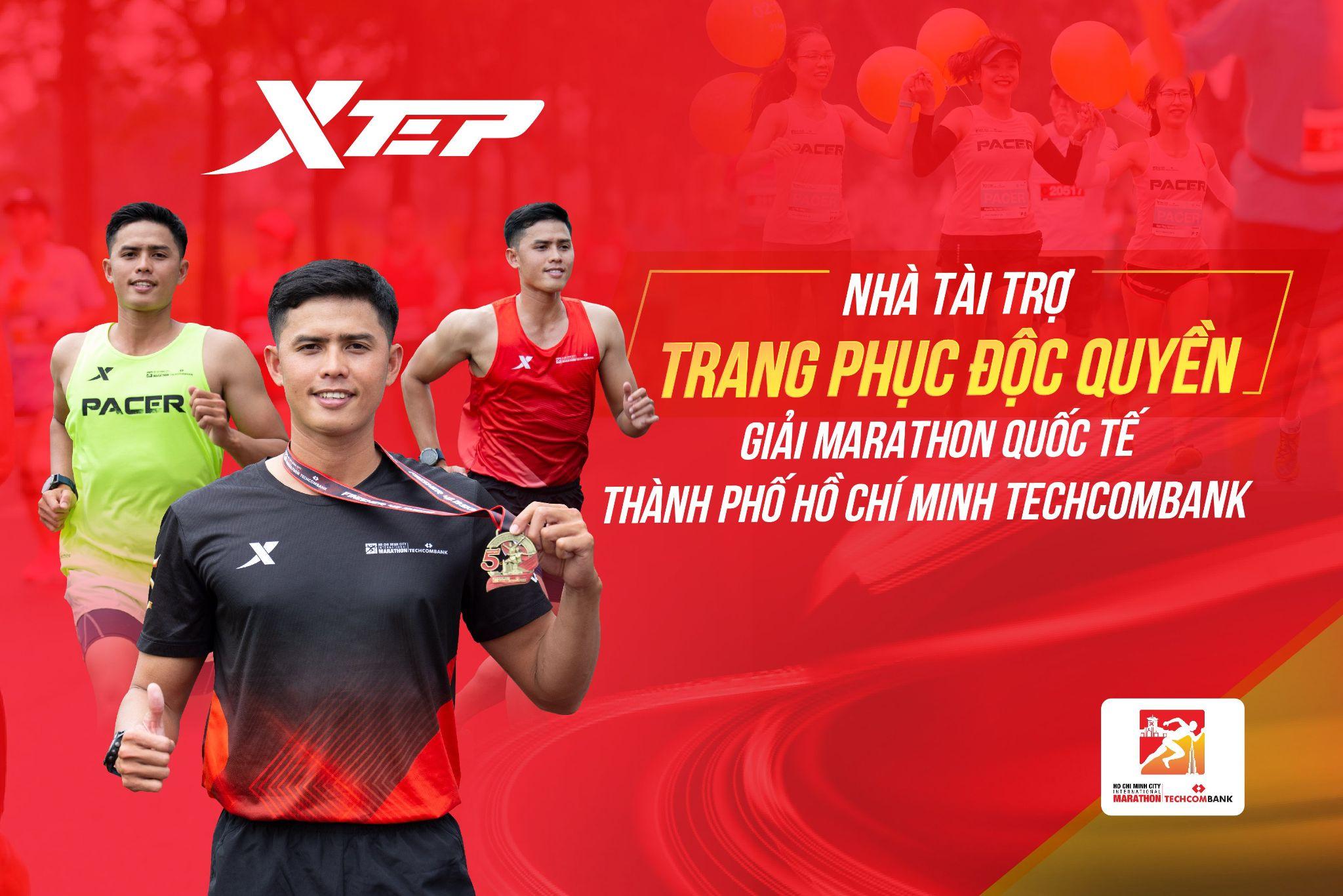 Xtep - Nhà tài trợ trang phục độc quyền Giải Marathon Quốc tế TP. HCM Techcombank
