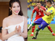 Đời sống Showbiz - Hoa hậu 2K1 bình luận World Cup, trổ tài dự đoán kết quả cực chuẩn gây &quot;sốt&quot; VTV