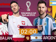 Bóng đá - World Cup 2022: Tương quan trước trận Ba Lan - Argentina, 2 giờ 1/12