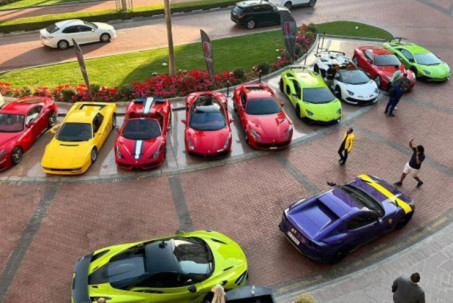Choáng ngợp với dàn siêu xe đắt đỏ của hội "con nhà giàu" Qatar