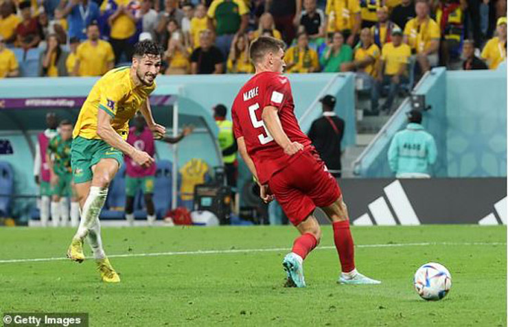 Trực tiếp bóng đá Australia - Đan Mạch: Vỡ òa giành vé đi tiếp (World Cup) (Hết giờ) - 23