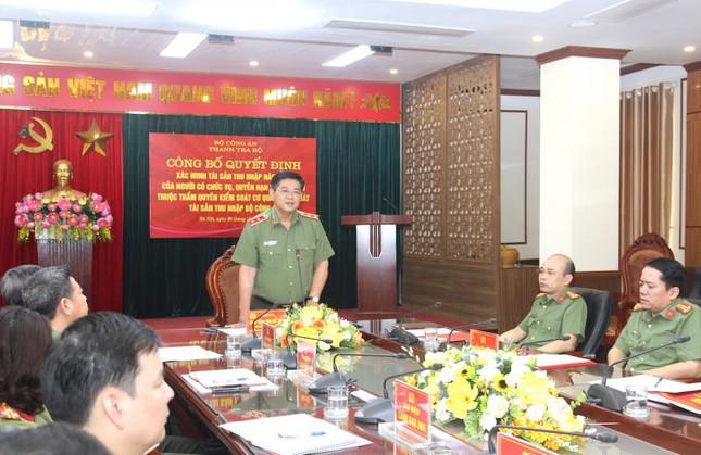 Trung tướng Trần Đức Tuấn, Chánh Thanh tra Bộ Công an phát biểu tại hội nghị.