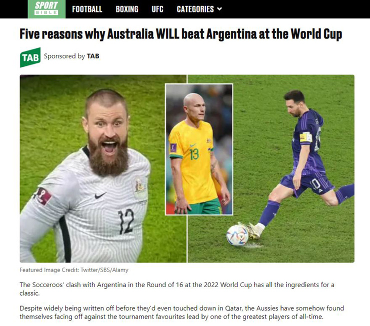 Báo Anh tin Messi sẽ bị khóa chặt, đoán Argentina thua Australia vì 5 lý do - 2