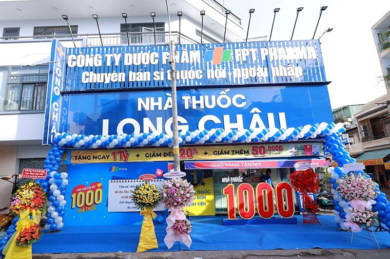 &nbsp;FPT Long Châu - chuỗi nhà thuốc đầu tiên và duy nhất phủ khắp 63 tỉnh thành tại Việt Nam đã chính thức công bố khai trương nhà thuốc thứ 1.000.&nbsp;