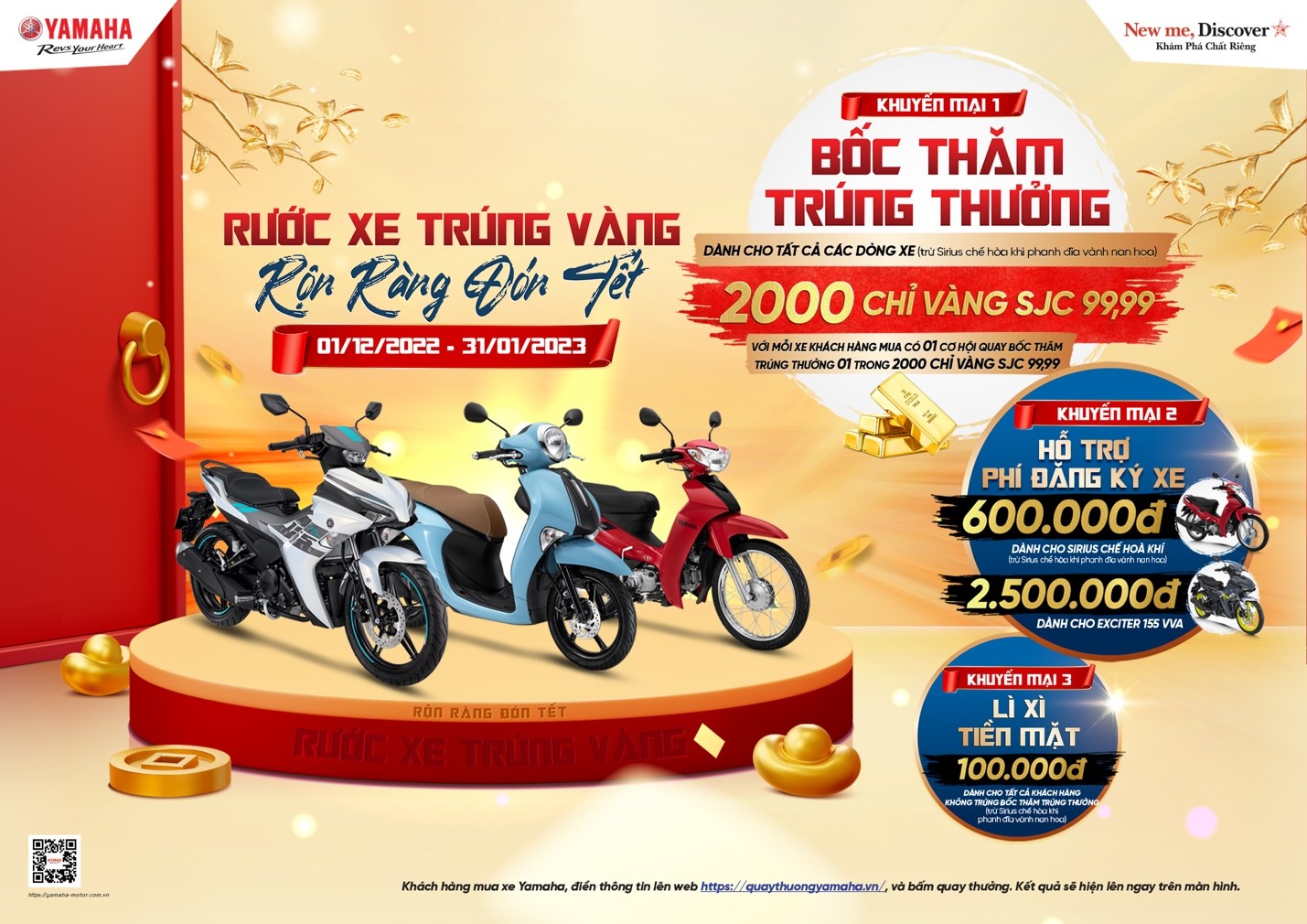 Mua xe Yamaha chào xuân Quý Mão đón lộc vàng may mắn - 1