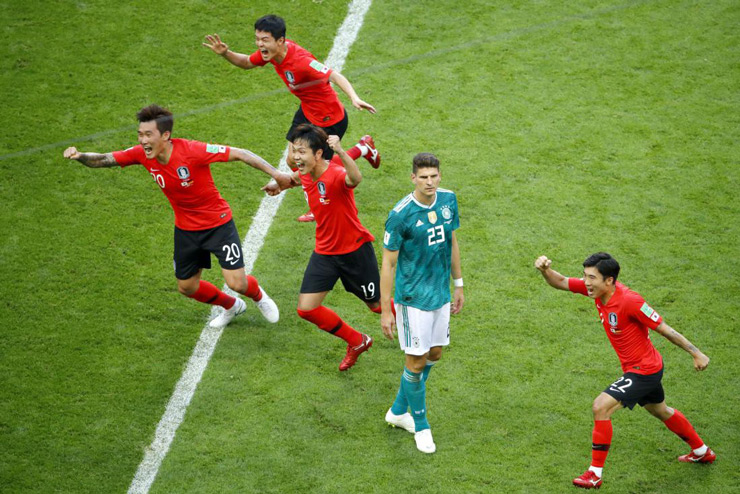 ĐT Đức bị loại khỏi World Cup 2018 sau trận thua Hàn Quốc ở lượt cuối vòng bảng