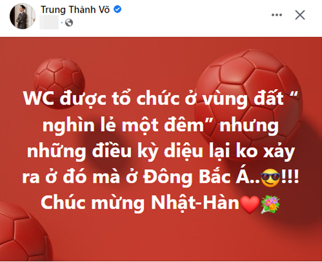MC Thành Trung chia sẻ sau trận thắng của Hàn Quốc