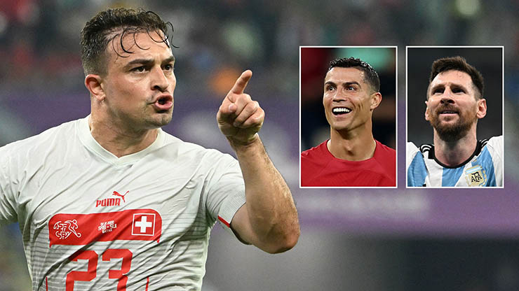 Shaqiri có thành tích ngang với Ronaldo và Messi