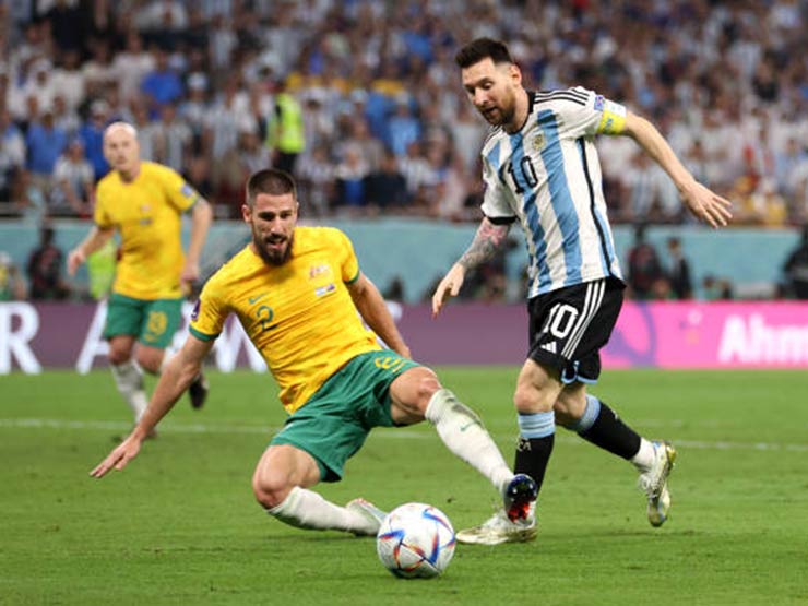 Kết quả bóng đá Argentina - Australia: Messi phá dớp, đoạn kết nghẹt thở (Vòng 1/8 World Cup)