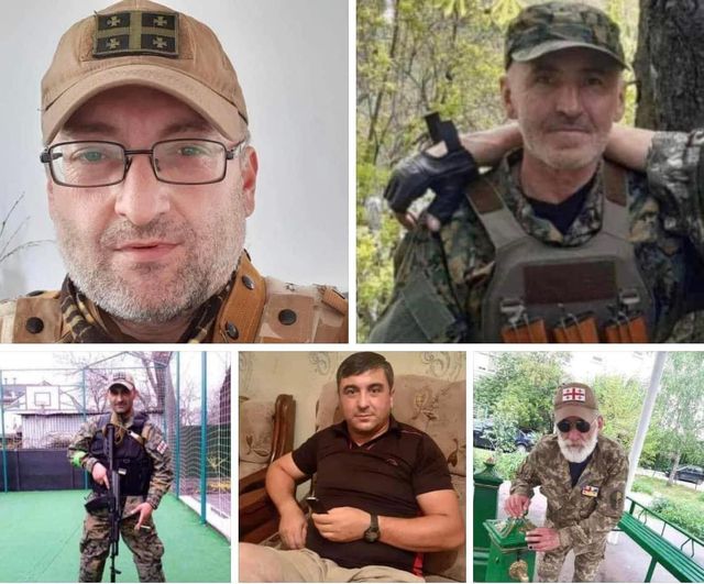 Ảnh 5 binh sĩ Gruzia thiệt mạng khi bị lực lượng Nga bao vây ở Bakhmut (ảnh: Ukraine Pravda)
