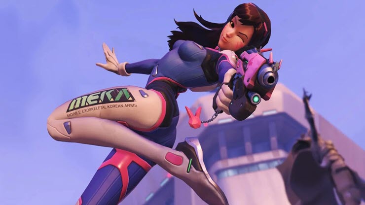 Nhân vật D.Va của tựa game Overwatch.