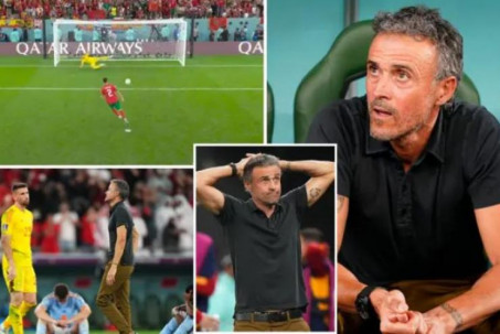Tây Ban Nha tập đá 1.000 quả penalty vẫn thua, bị fan Morocco trêu tức