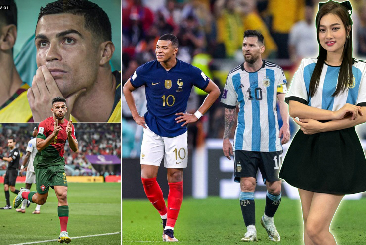 Ronaldo bị&nbsp;dàn sao trẻ lấn át ở World Cup 2022, Messi "đơn độc" trong cuộc đua Vua phá lưới