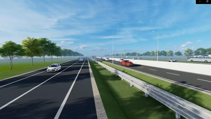 Phối cảnh dự án vành đai 4. Ảnh: BQL Dự án đầu tư xây dựng công trình giao thông Hà Nội.