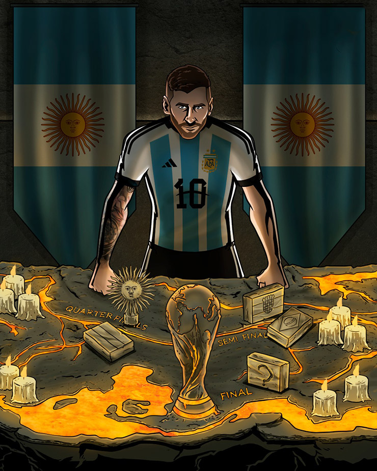 Messi giúp Argentina tiếp tục hành trình World Cup 2022.