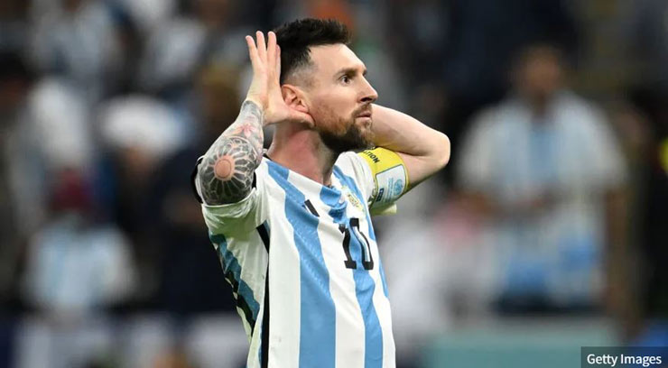 Siêu sao Lionel Messi đóng góp một pha kiến tạo và một bàn thắng trong trận Hà Lan gặp Argentina