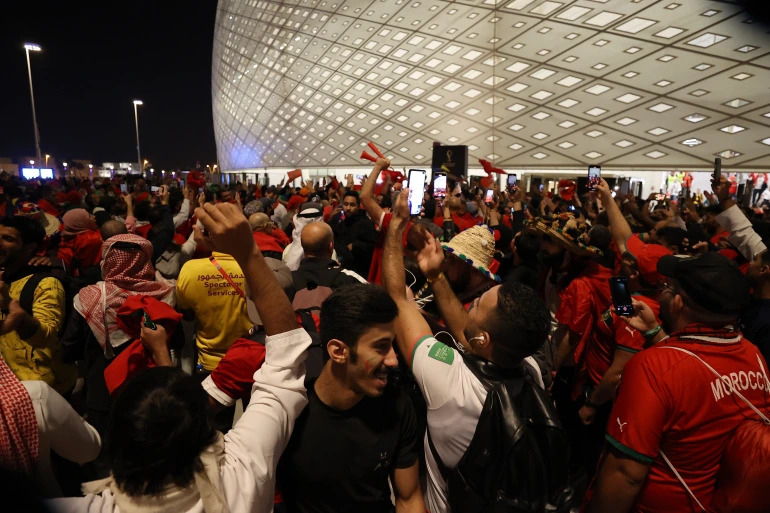 Đây là kỳ World Cup trong mơ đối với người hâm mộ đội tuyển Morocco (ảnh: Al Jazeera)