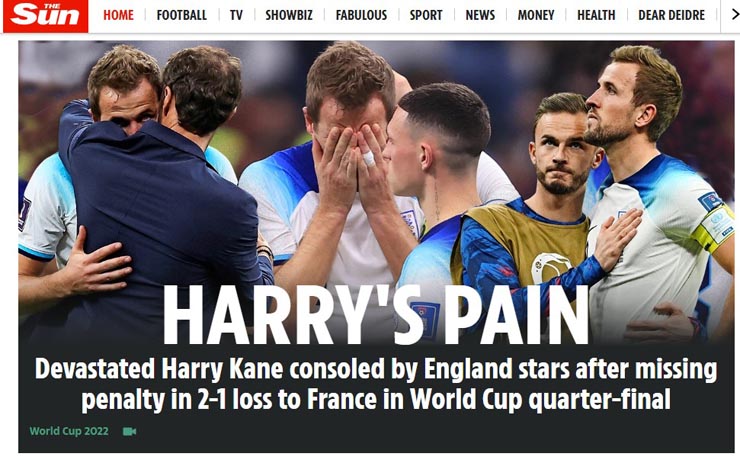 ĐT Anh thua Pháp: Báo chí mong Southgate ở lại, hưởng 2 penalty vẫn chỉ trích trọng tài - 4
