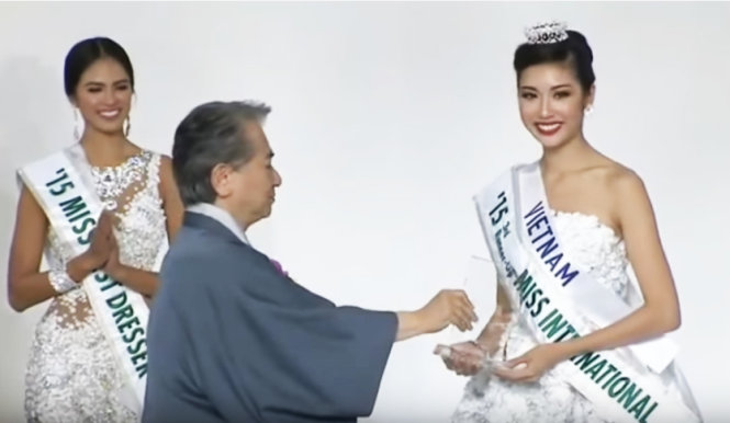 Thuý Vân là người đẹp Việt Nam giữ thành tích cao nhất tại cuộc thi Miss International.&nbsp;