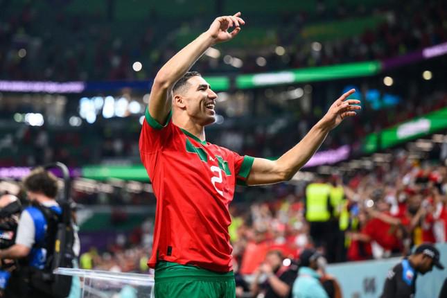 Achraf Hakimi là một trong những người hùng của Morocco. (Ảnh: Getty Images)