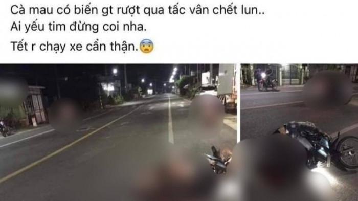 Hình ảnh được lan truyền trên mạng xã hội vào khuya 13/12