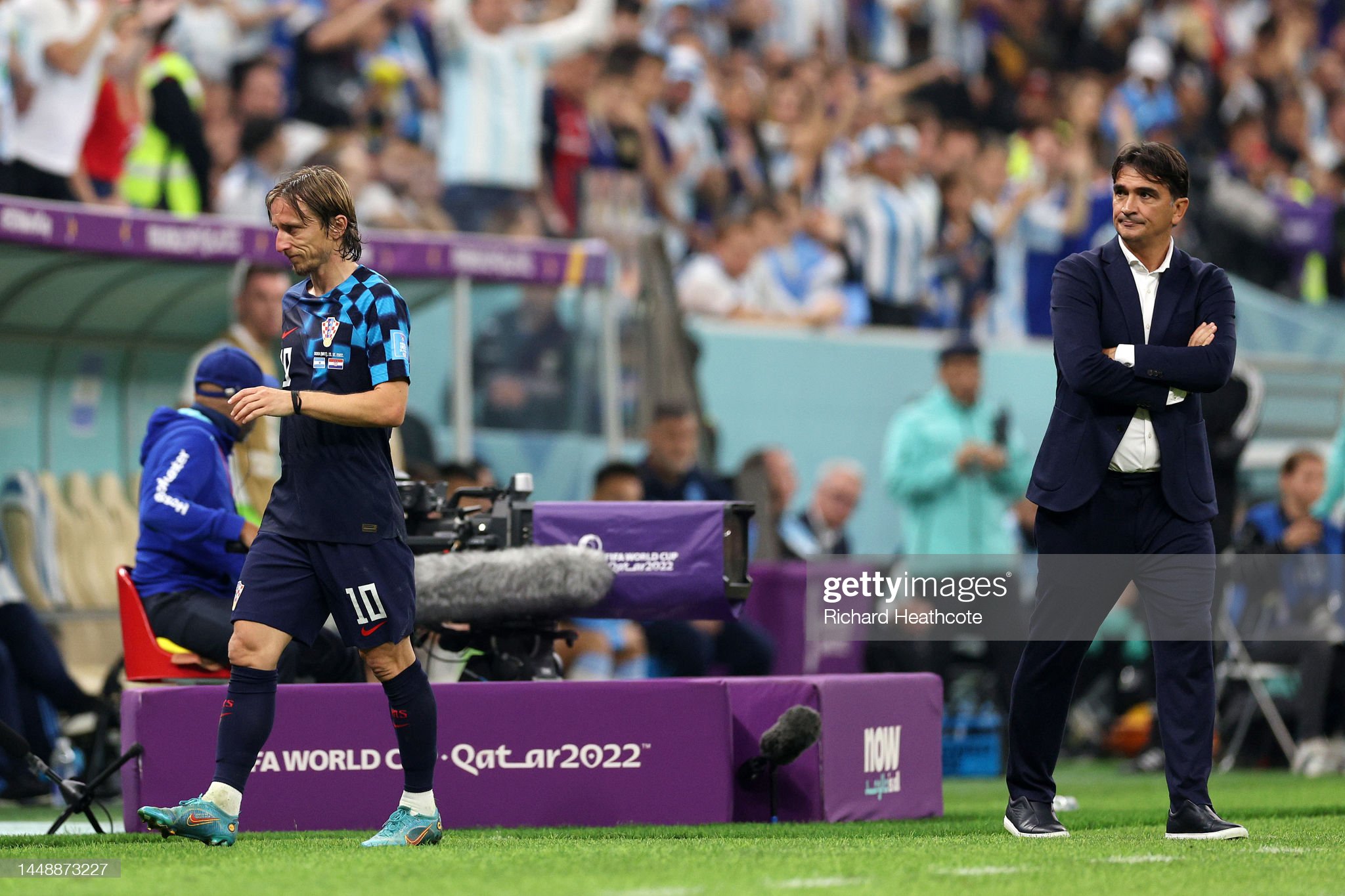 Modric đã cống hiến hết mình cho màu áo của đội tuyển quốc gia Croatia. Ảnh: Getty