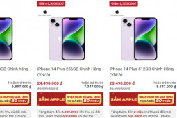 Giá iPhone 14 giảm kỷ lục, có chiếc “bay” gần chục triệu đồng