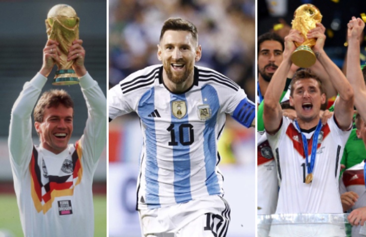 Messi sẽ xô đổ kỷ lục của&nbsp;Lothar Matthaus và&nbsp;Miroslav Klose nếu ra sân ở trận chung kết và ghi... 6 bàn