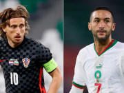 Bóng đá - Croatia đấu Morocco: &quot;Ngựa ô&quot; mơ huy chương lịch sử, thầy Modric lo bị xử ép