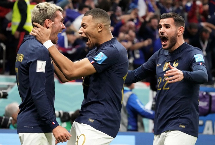 Bộ ba&nbsp;Griezmann,&nbsp;Mbappe và&nbsp;Theo Hernandez cực kỳ nguy hiểm trong tấn công