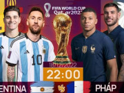 Bóng đá - Chung kết World Cup 2022: Tương quan trước trận Argentina - Pháp, 22 giờ 18/12