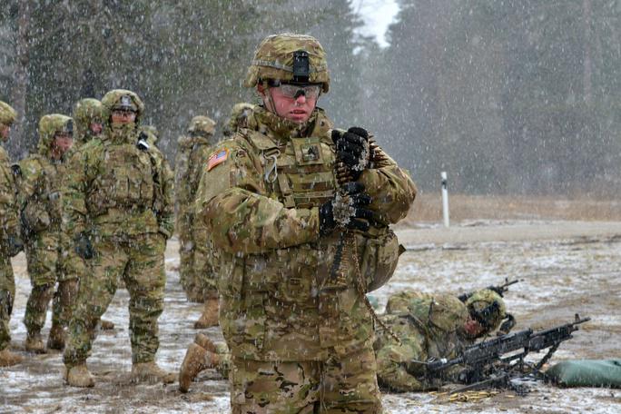 Quân đội Mỹ đồn trú tại căn cứ cách biên giới Nga chỉ khoảng 20km. Ảnh: US Army.&nbsp;