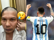 Giải trí - Nói là làm, Lộc Fuho cạo trọc đầu khi Messi vô địch World Cup