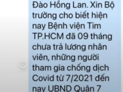 Tin tức trong ngày - Thực hư tin nhắn gửi Bộ trưởng Y tế, tố Viện Tim TP HCM nợ lương 9 tháng