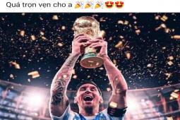 Lionel Messi cùng Argentina vô địch World Cup 2022: Dân mạng ngất ngây