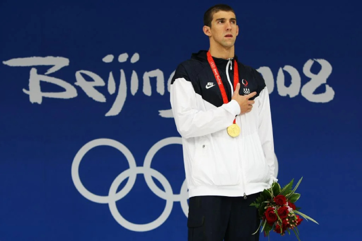 Michael Phelps (bơi). Danh hiệu GOAT dành cho kình ngư huyền thoại Phelps là không phải tranh cãi. Phelps đã giành tổng cộng 23 HCV Olympic, 27 HCV thế giới.