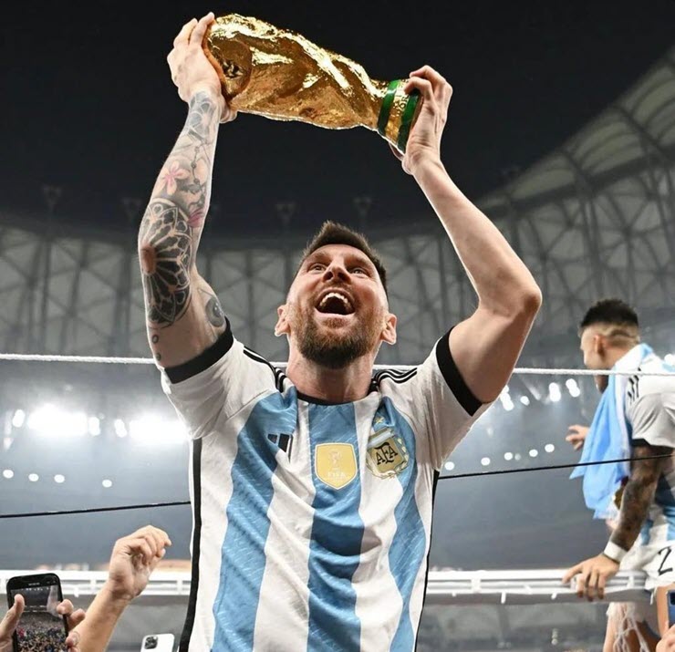 Bức ảnh cá nhân của Lionel Messi có lượng yêu thích lớn nhất trên Instagram.