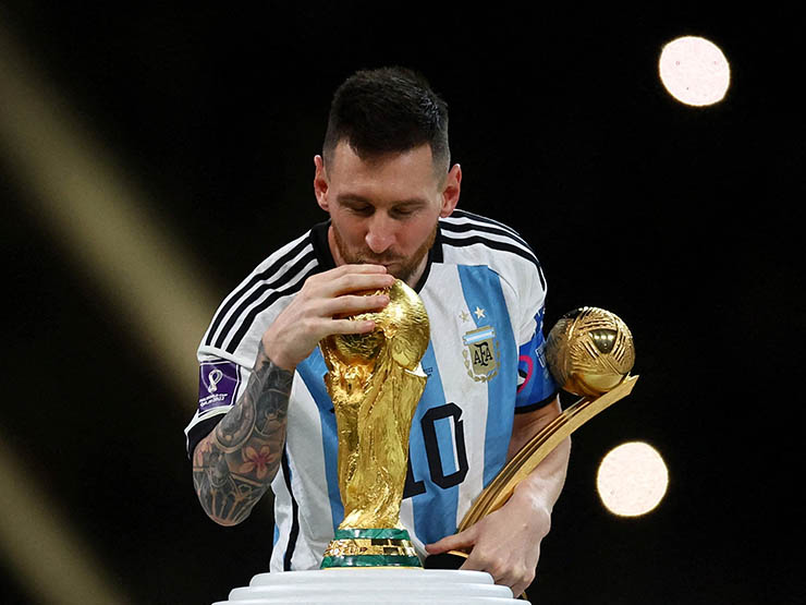 Messi đang chìm đắm trong hạnh phúc sau chức vô địch World Cup 2022