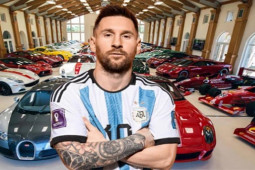 Choáng ngợp trước dàn siêu xe ”khủng” của Lionel Messi