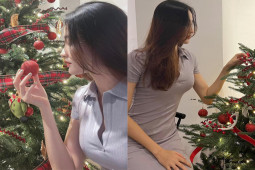 Kim Thanh cùng dàn hot girl bóng chuyền khoe dáng đẹp dịp Giáng sinh