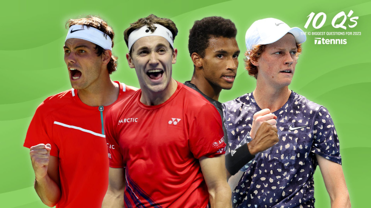 Từ trái qua (Fritz, Ruud, Aliassime và Sinner), 4 nhân vật được dự báo sẽ giành Grand Slam