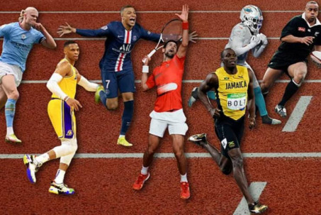Giật mình dàn sao chạy 100m: Djokovic hơn Haaland, Mbappe "xé gió" gần bằng Bolt
