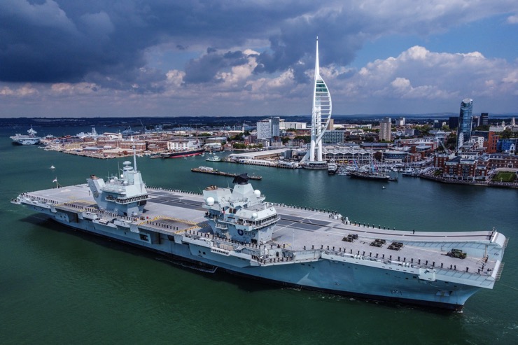 Tàu sân bay HMS Prince of Wales của hải quân Anh.