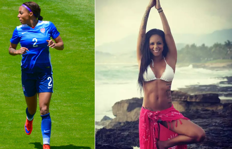 8. Sydney Leroux, cầu thủ bóng đá 32 tuổi người Canada có thân hình nuột nà