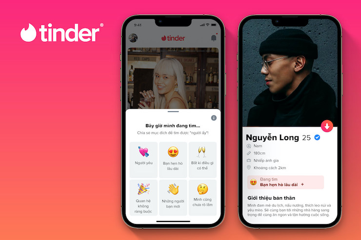 Tính năng Mục đích Hẹn hò mới xuất hiện trên Tinder.