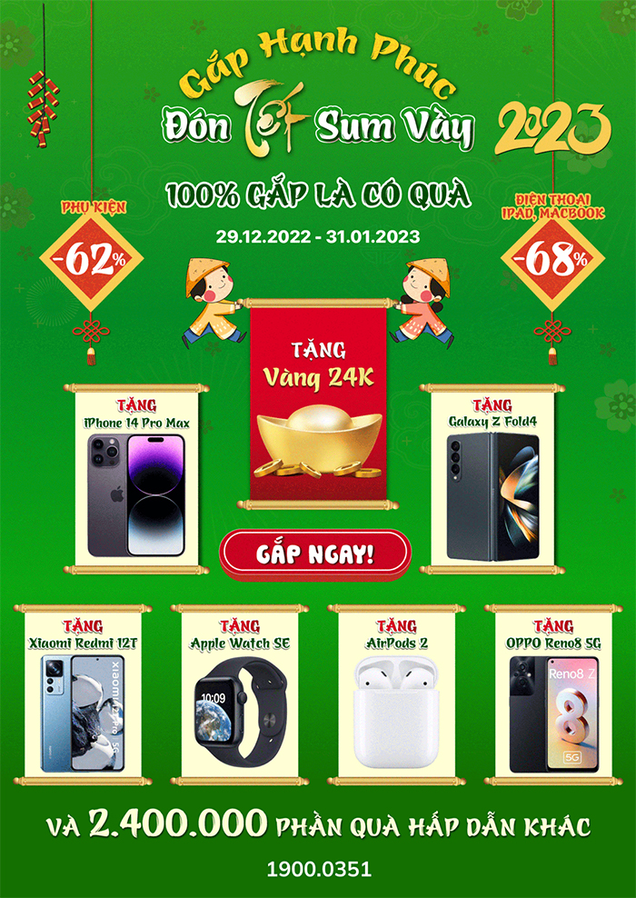 Với mỗi hóa đơn giá trị trên 1 triệu đồng, khách hàng đã chơi minigame sẽ được nhận 1 phần quà hấp dẫn