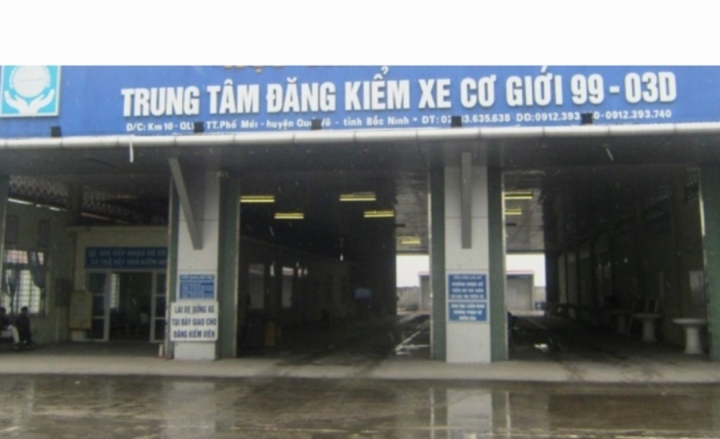 &nbsp;Trung tâm đăng kiểm xe cơ giới đường bộ 99-03D.