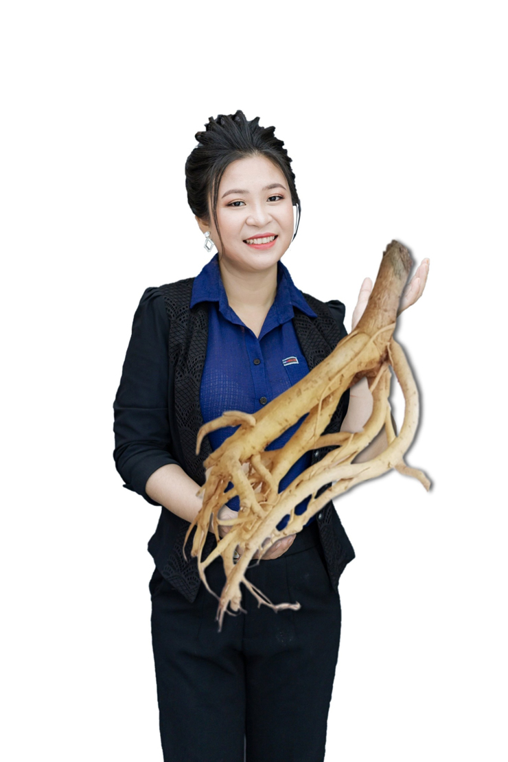 Chị Hà - chủ cơ sở sản xuất mứt đinh lăng ở Tây Ninh, cho biết đã bán loại mứt này được 2 năm.