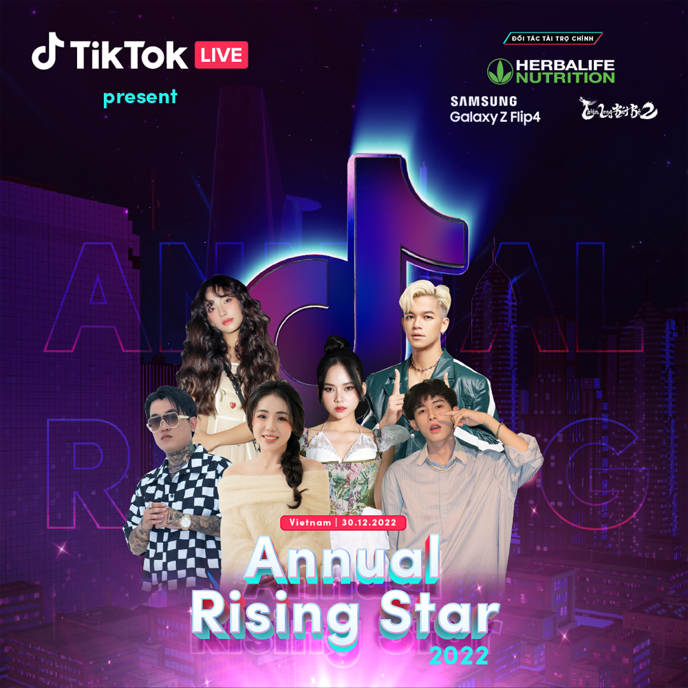 Dàn line-up sắp xuất hiện tại sự kiện vinh danh TikTok LIVE 2022 - Annual Rising Star - 1