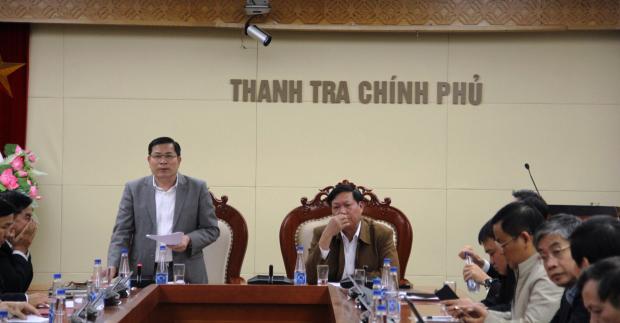 Thanh tra Chính phủ công bố kết luận thanh tra tại Bộ Y tế. Ảnh: TTCP